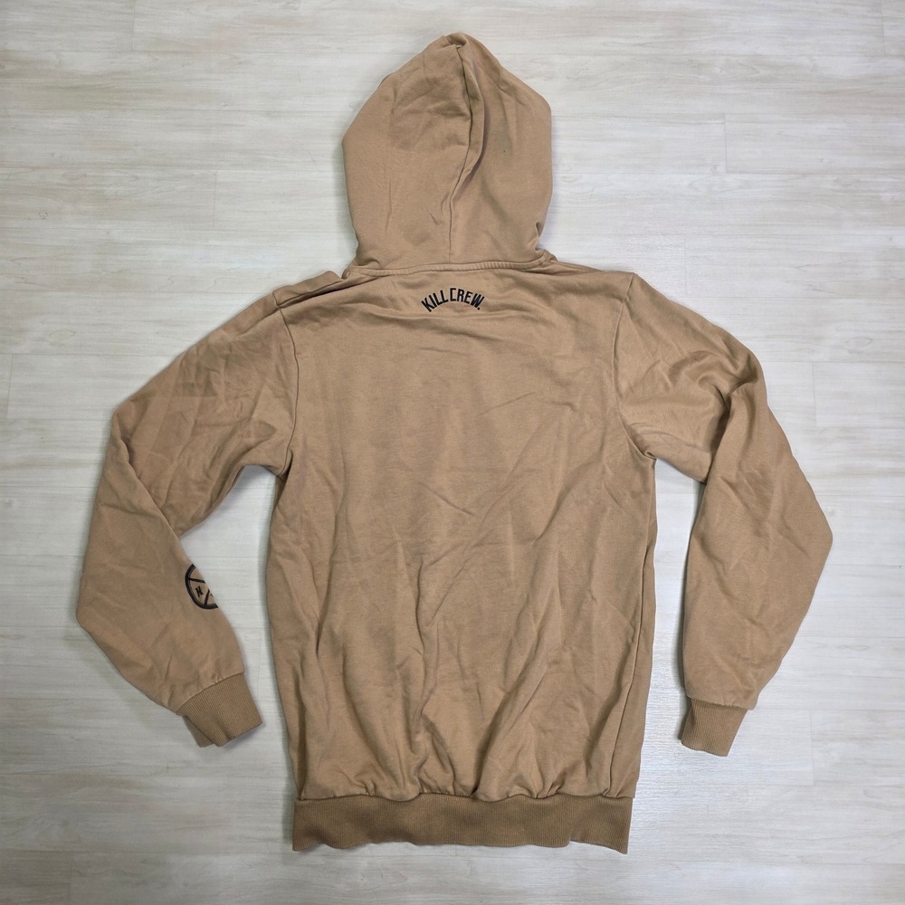 Kill Crew Fighters Club‎ Hoodie Men's Brown Pullover Sweatshirt KLCW Size Small